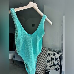 bond-eye Turquoise One Piece Bodysuit